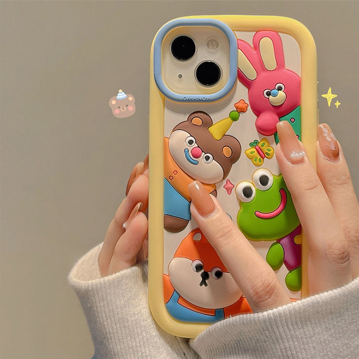 Cute 3D Cartoon Animal iPhone Case