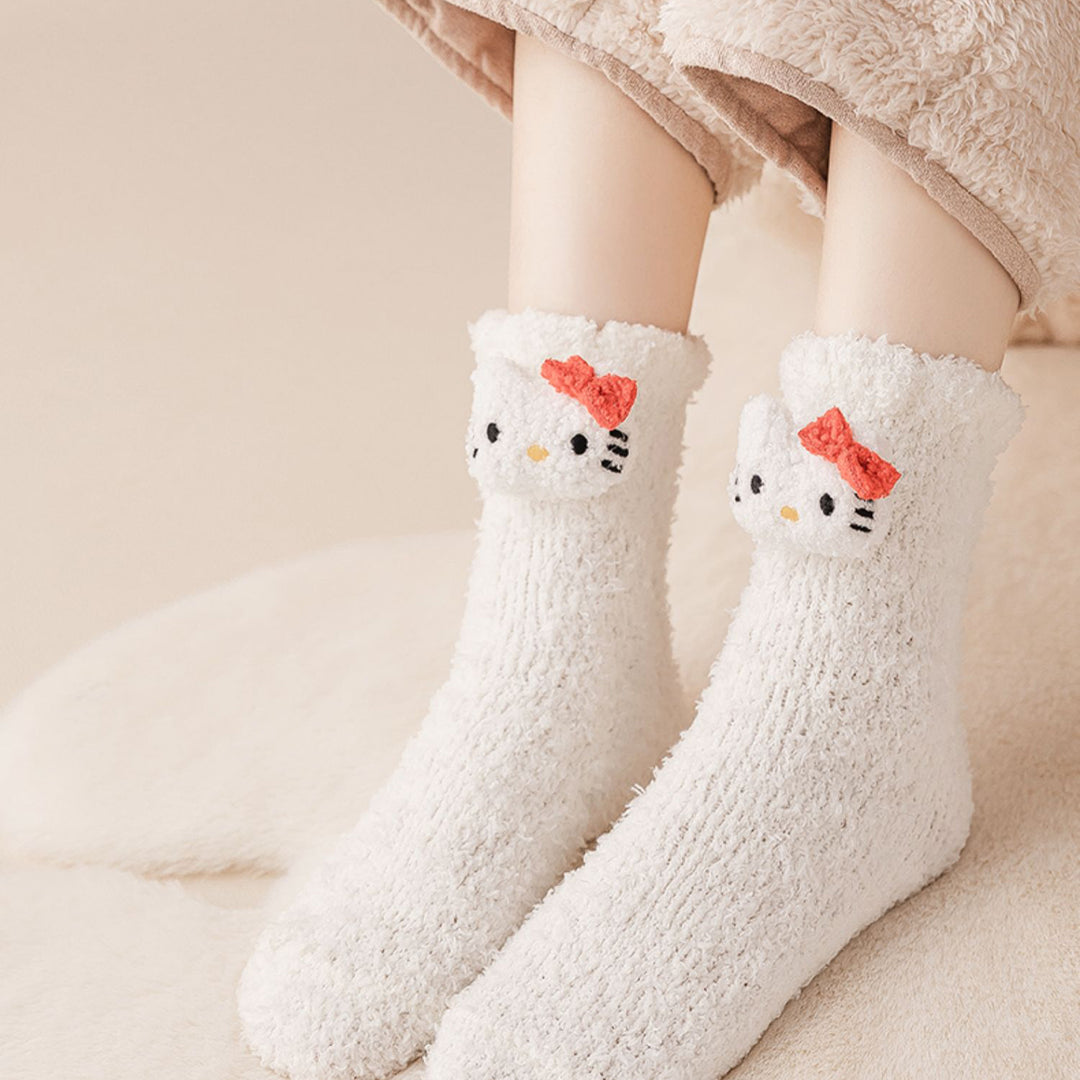 Cute Cartoon Autumn/Winter Socks 2 Pairs/set