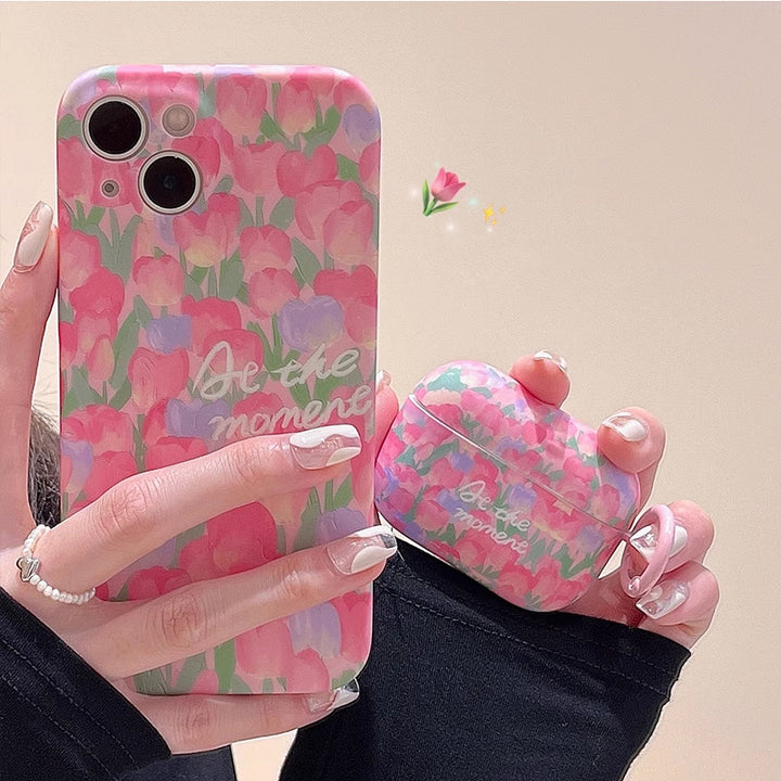 Pink Tulip iPhone Case