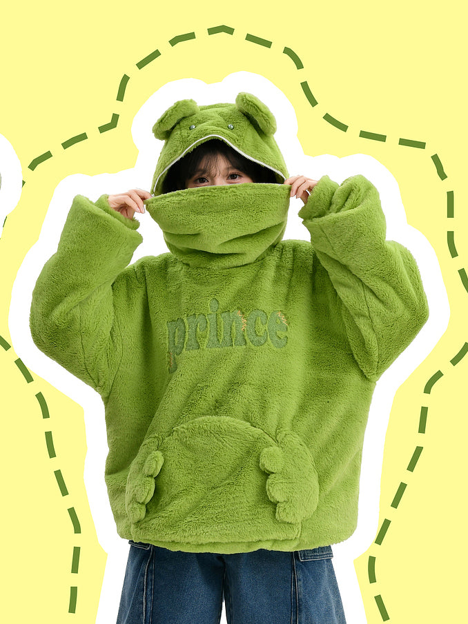 Funny Frog Fleece Sweatshirt