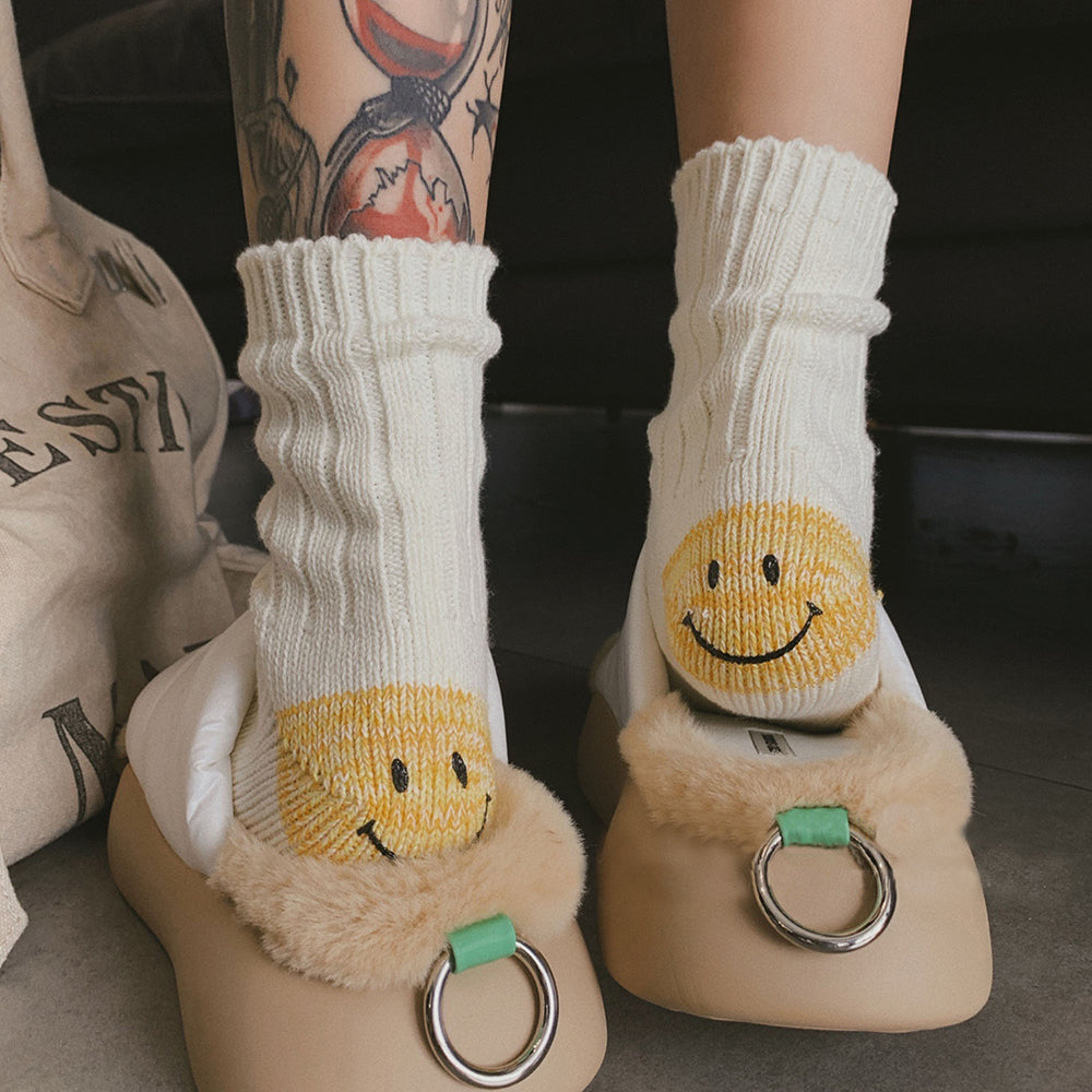 Cute Emoji Printed Socks