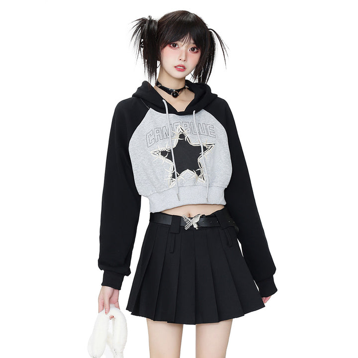 Cool style star embroidery sweatshirt