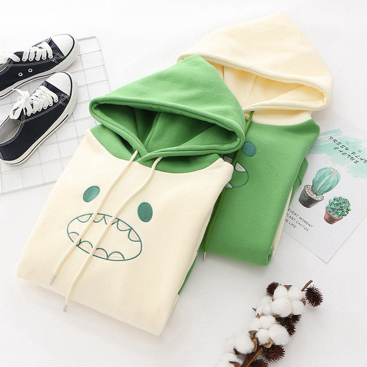 Cartoon Monster Warm Hoodie