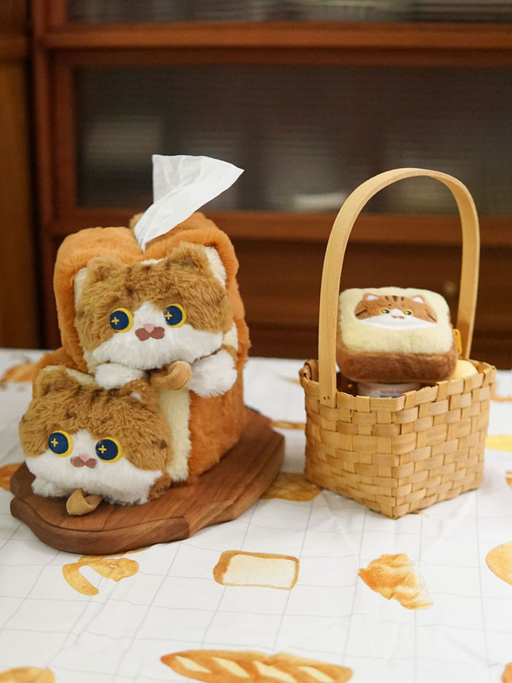 Cute Plush Cat Tissue Box