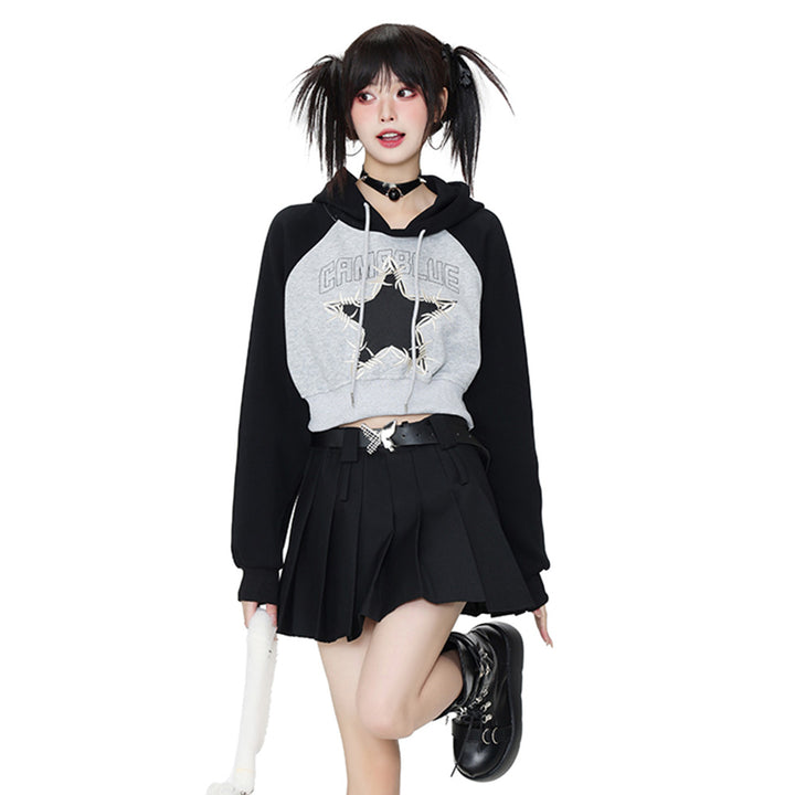 Cool style star embroidery sweatshirt