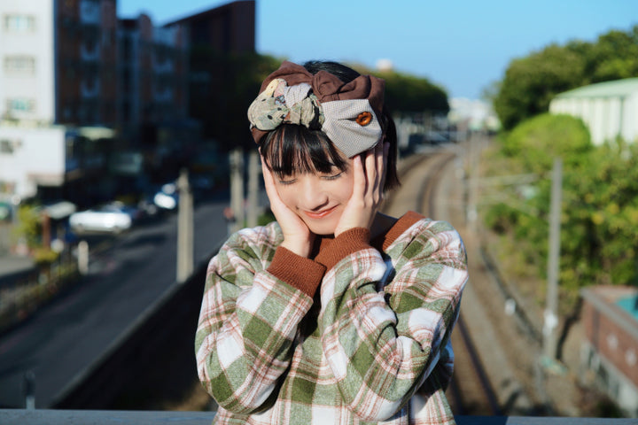 Vintage Japanese Bear Bow Headband