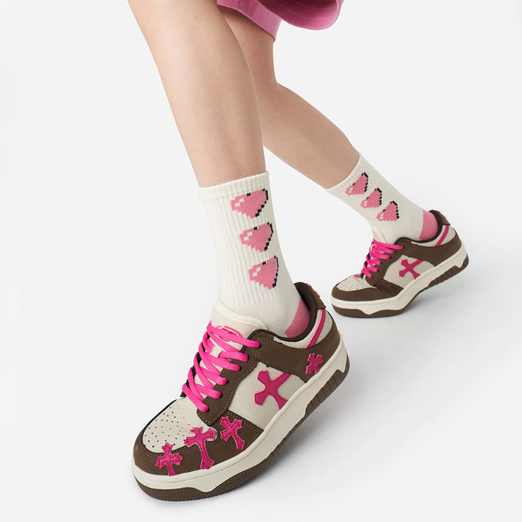 Pink Autumn/Winter Cotton Socks
