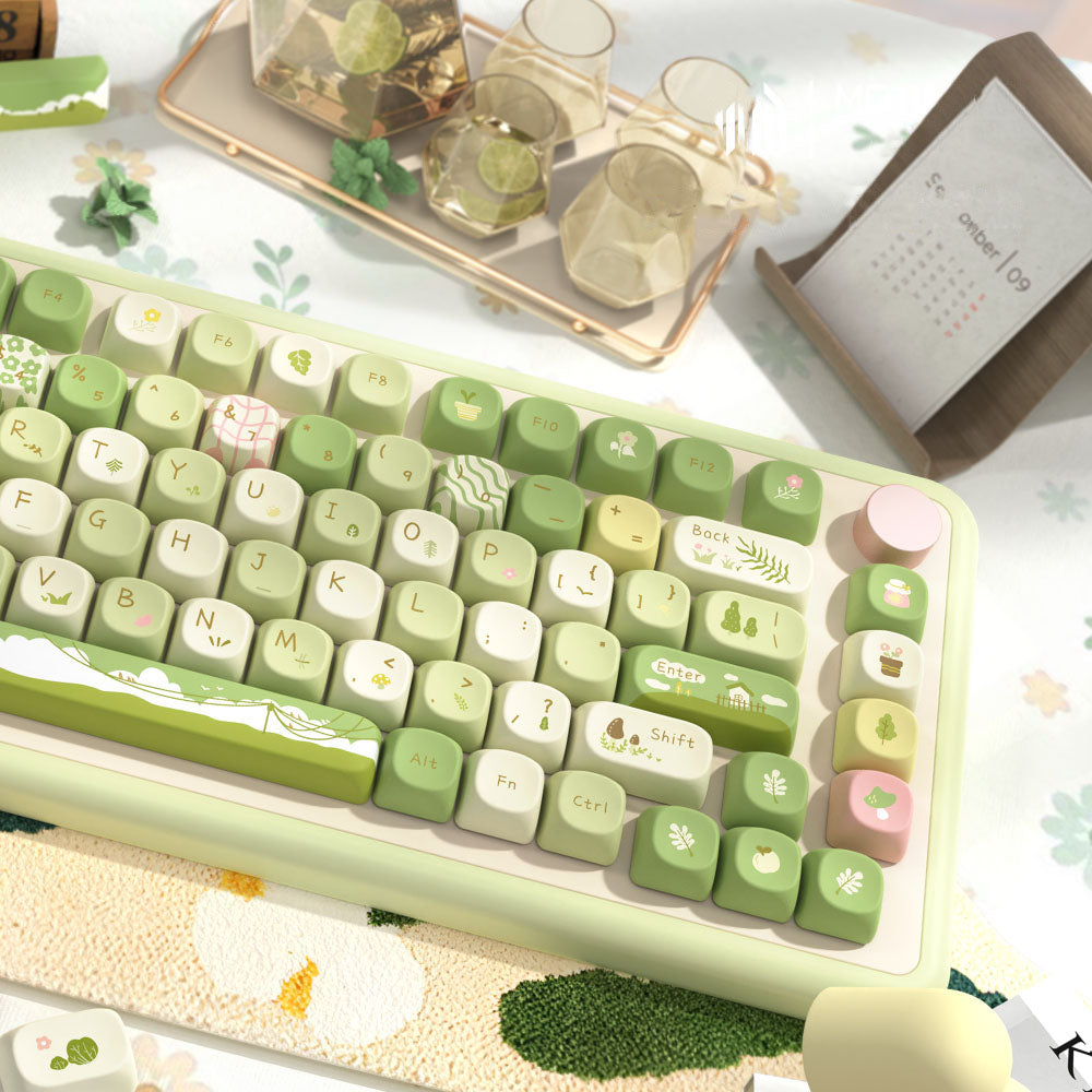 Green Forest Theme Keycap Set for Mechanical Keyboards