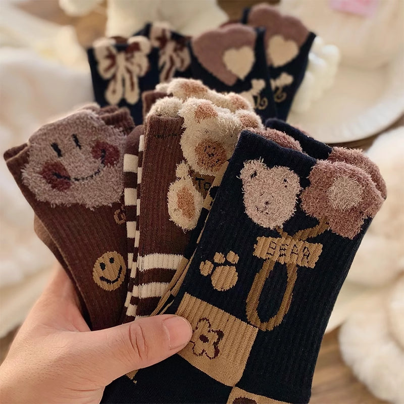 Cartoon Bear Socks