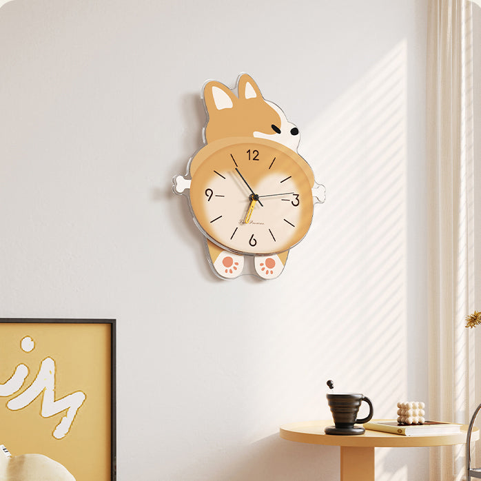 Cute Corgi Wall Clock