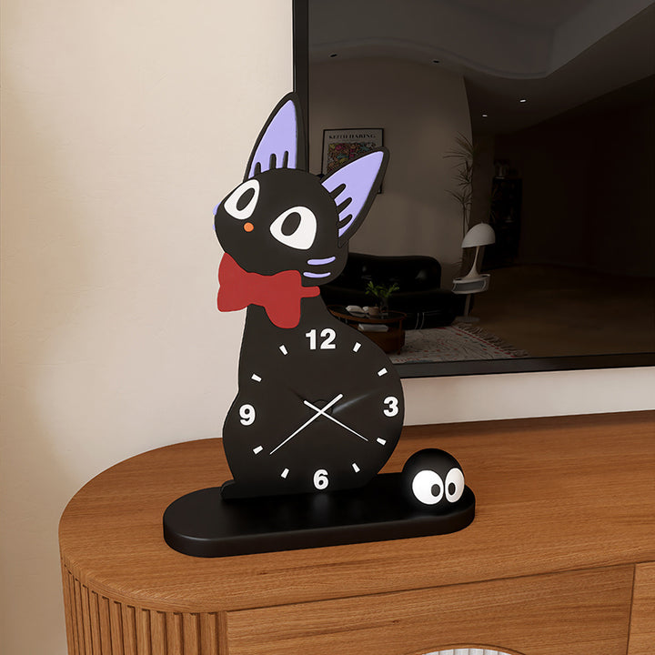 Black Cat Desk Clock