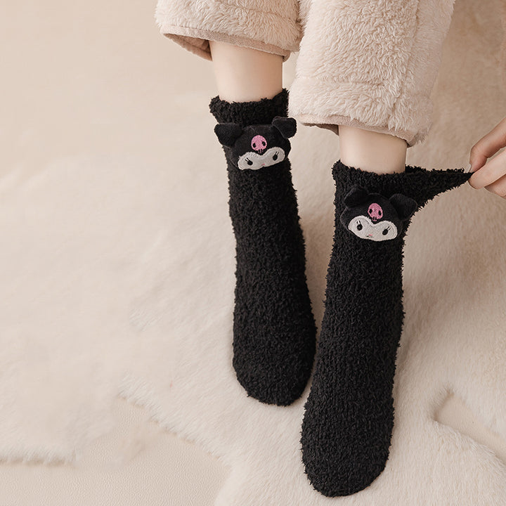 Cute Cartoon Autumn/Winter Socks 2 Pairs/set