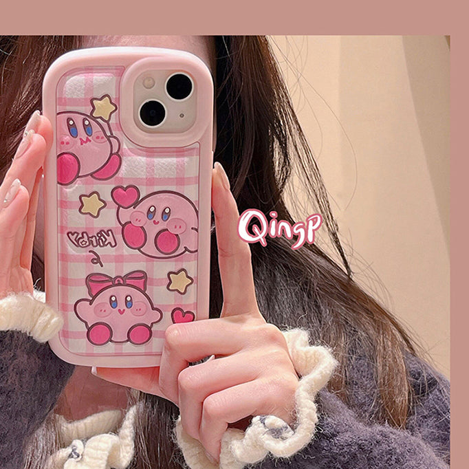 Pink Kirby iPhone Case