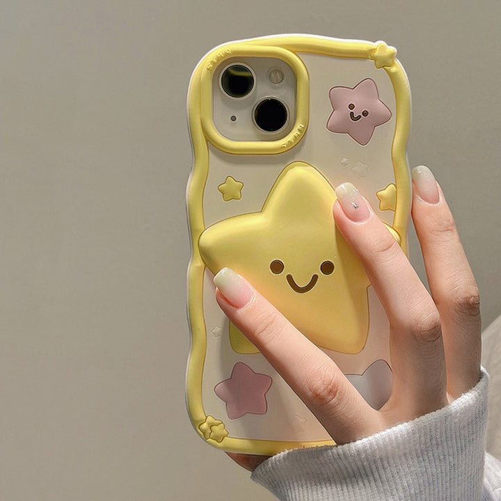 Cute 3D Cartoon Star iPhone Case