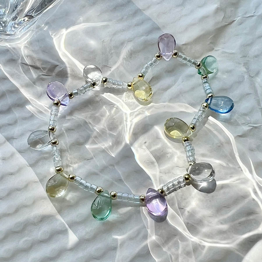 French luxury crystal bracelet necklace
