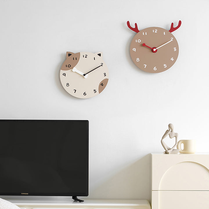 Cartoon Animal Wall Clock