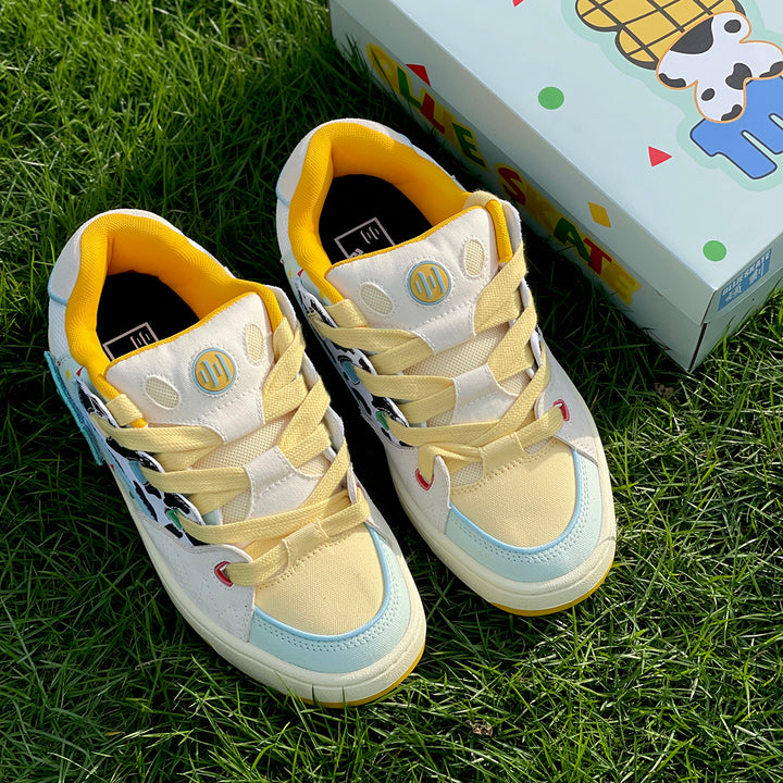 Cow-Themed Puffer Shoes