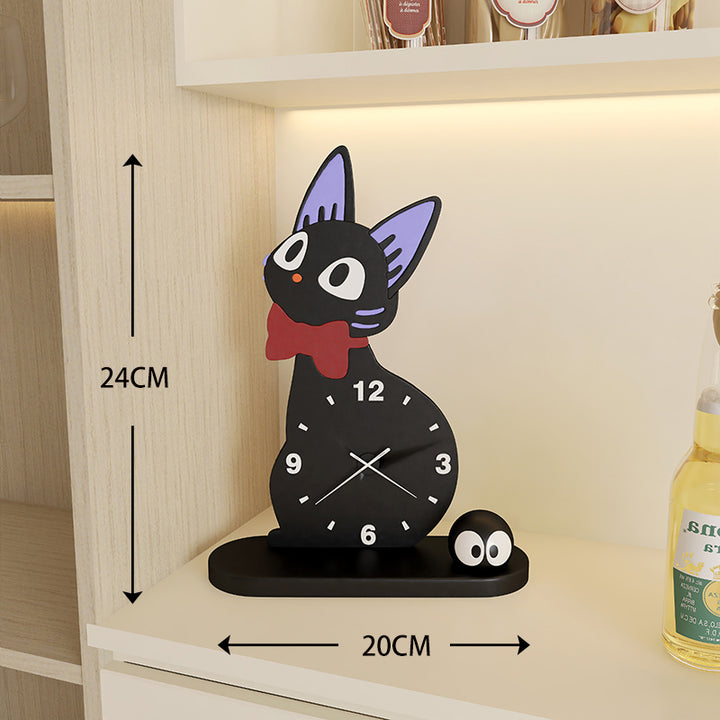 Black Cat Desk Clock