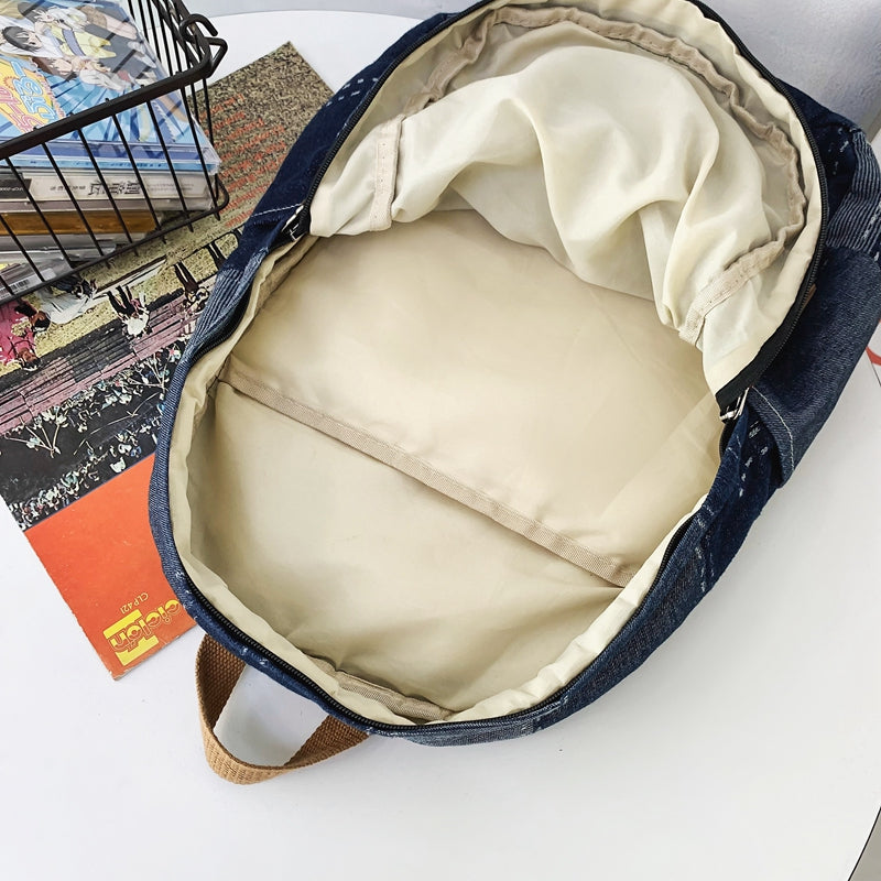Vintage Denim Backpack
