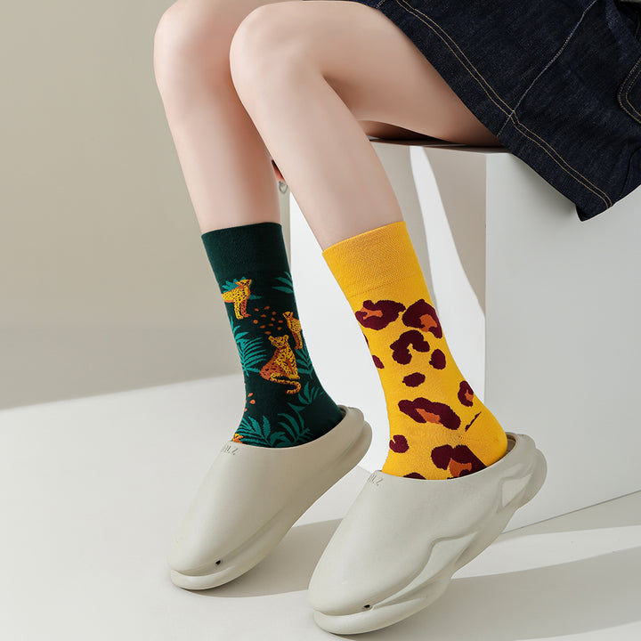 Cute Cartoon Pattern Cotton Socks