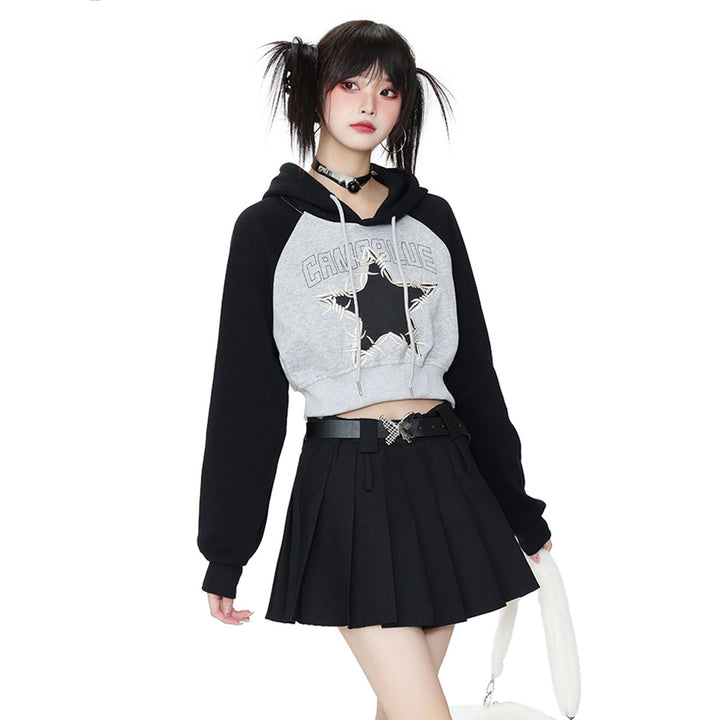 Cool style star embroidery sweatshirt