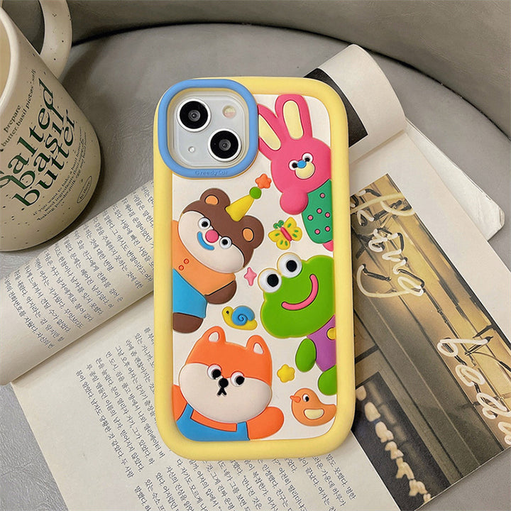 Cute 3D Cartoon Animal iPhone Case