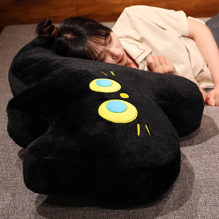 Adorable Black Cat Long Pillow