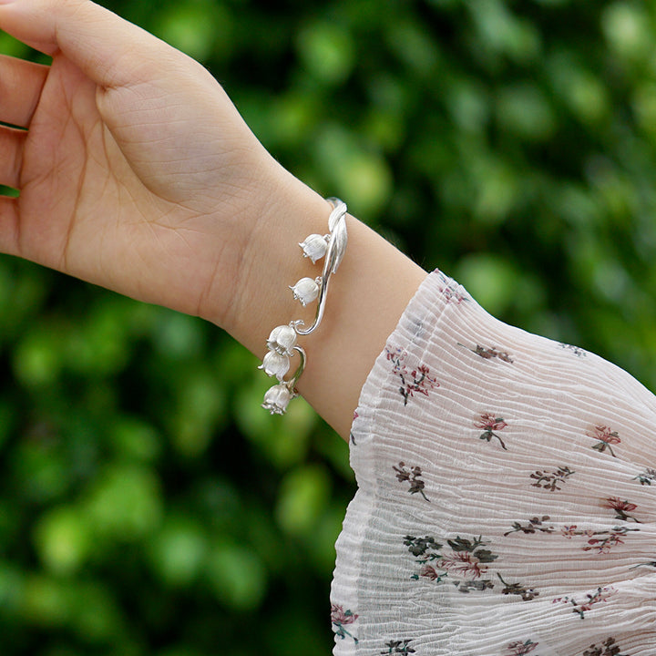 Lily Of The Valley Silver Bracelet