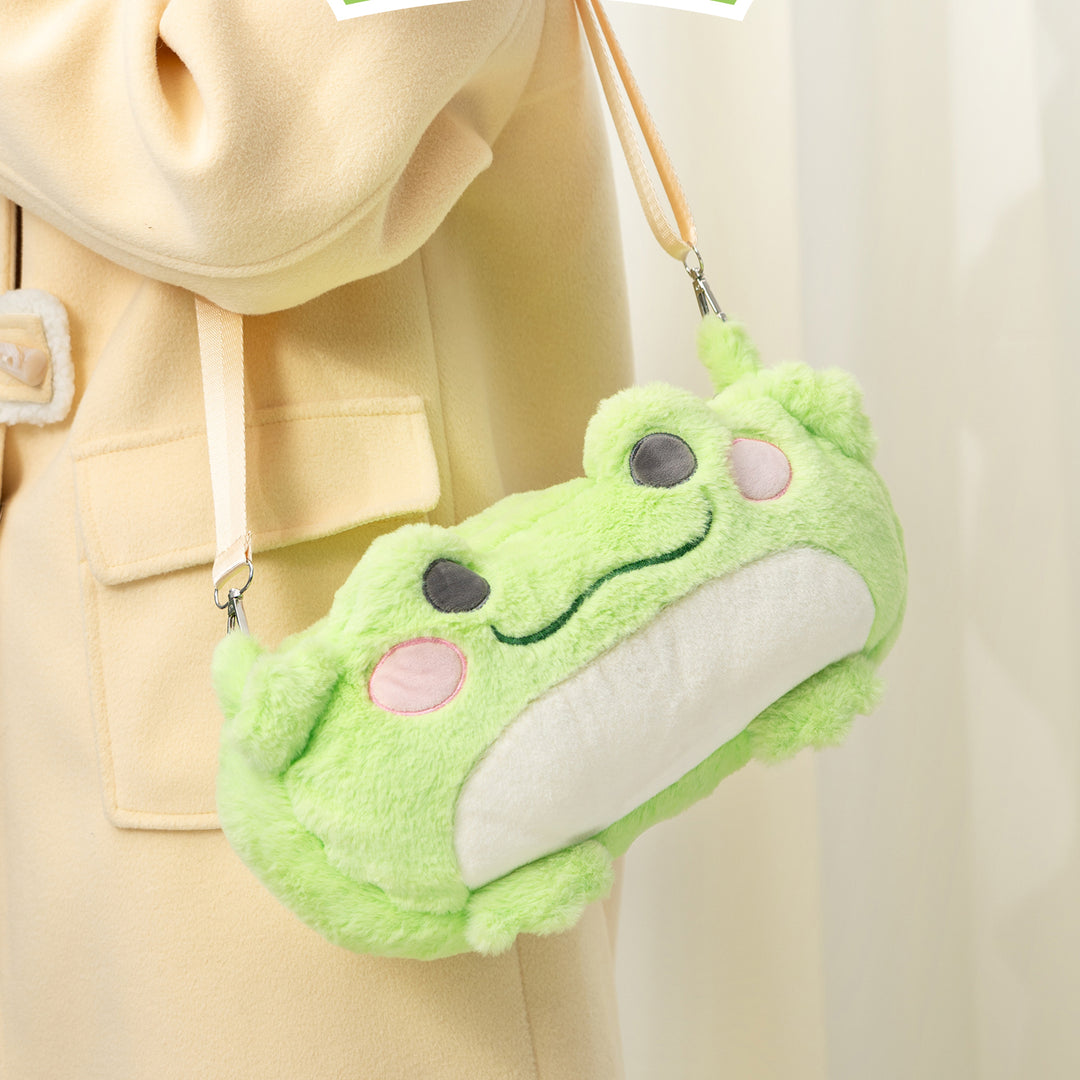 Cute Frog Plush Bag for Nintendo Switch/OLED