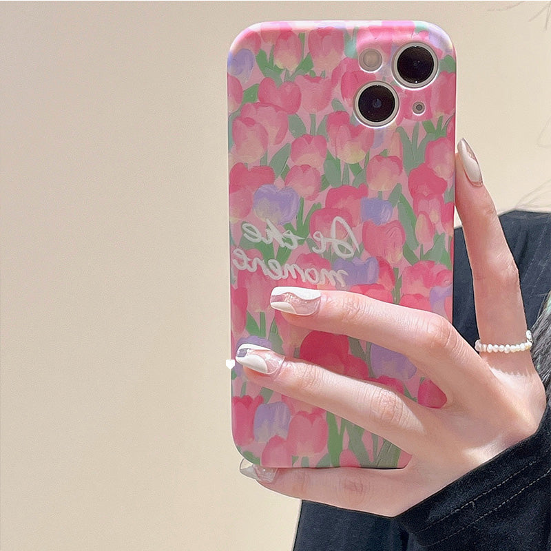 Pink Tulip iPhone Case