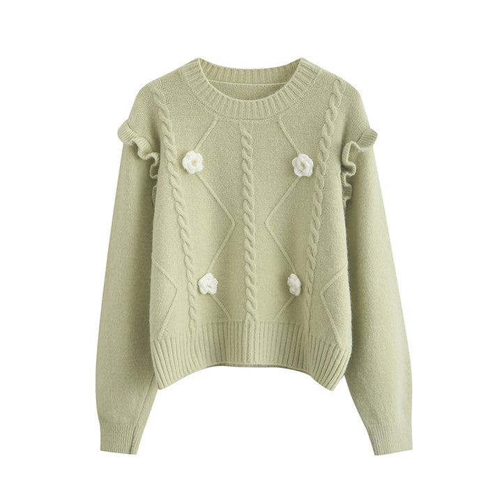 Sweet Green Autumn Winter Sweater