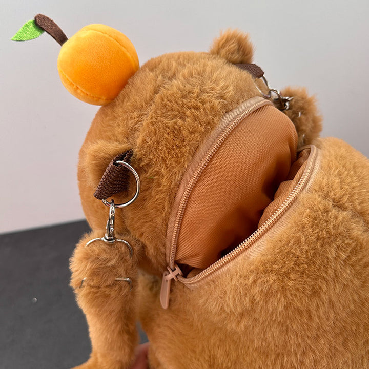 Cute Capybara Plush Backpack