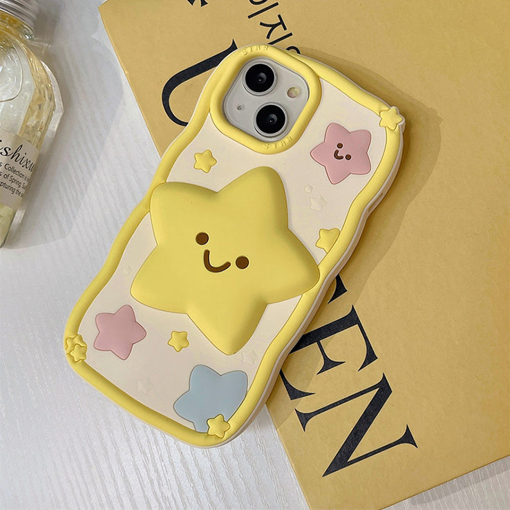 Cute 3D Cartoon Star iPhone Case