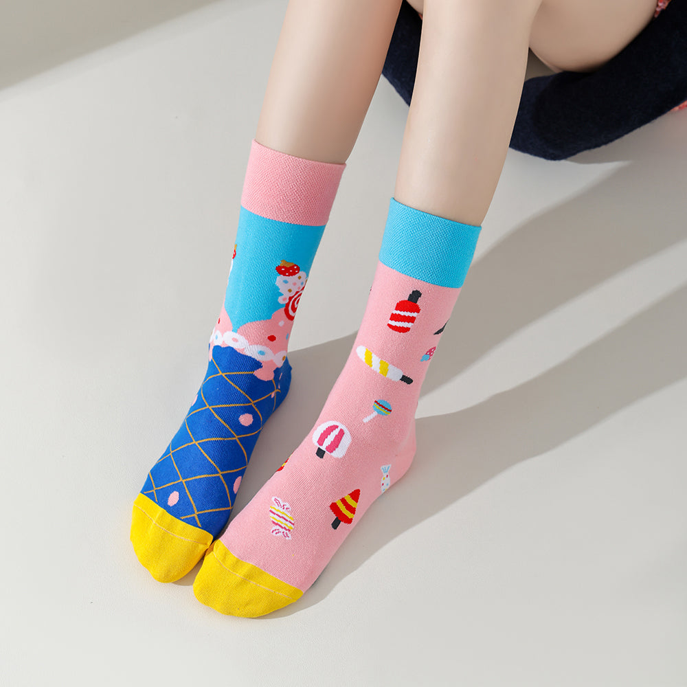 Cute Cartoon Pattern Cotton Socks