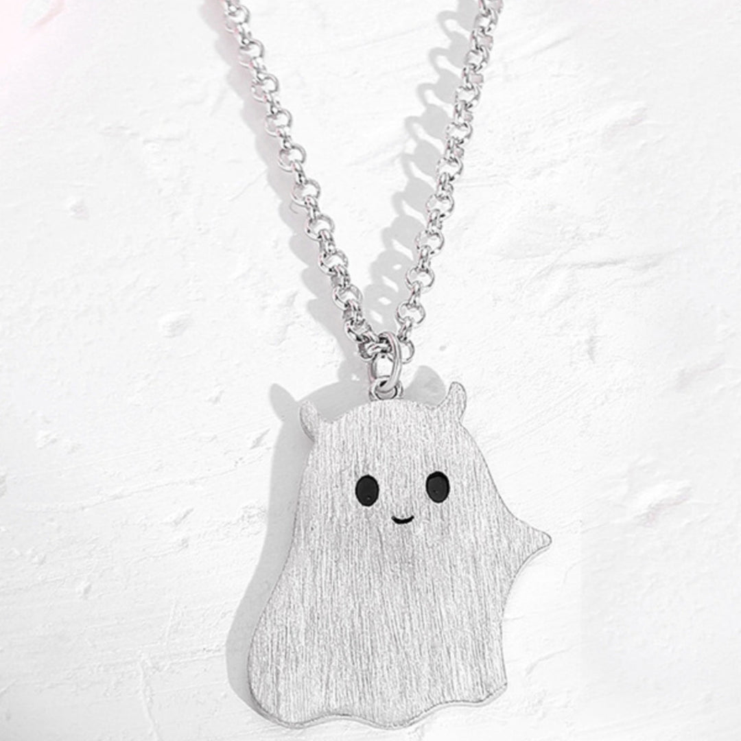 Cute Silver Little Monster Necklace