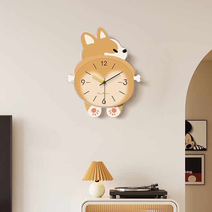 Cute Corgi Wall Clock