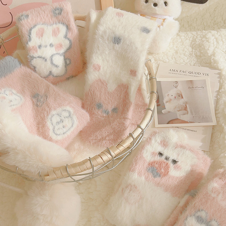 Japanese Cute Rabbit Thickened Autumn/Winter Socks