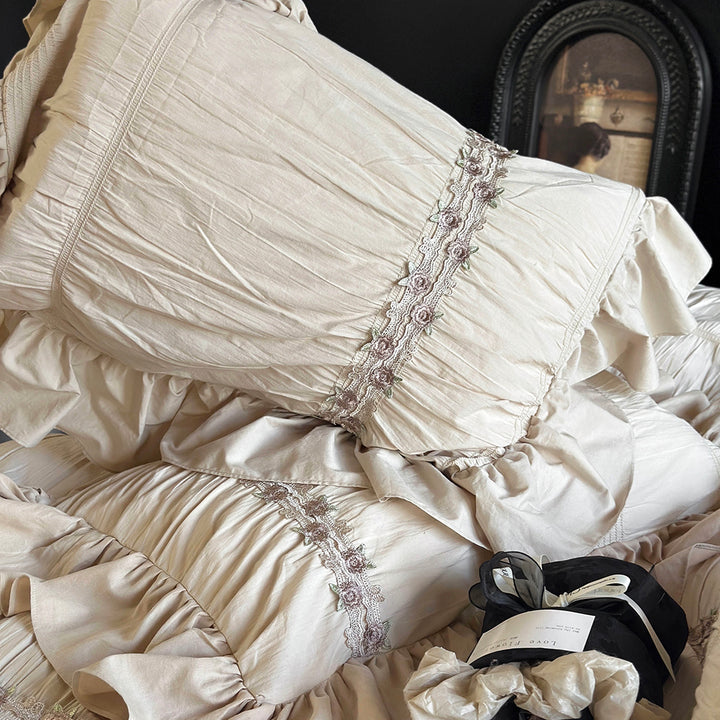Country Farmhouse Style Ruffle Bedding Set