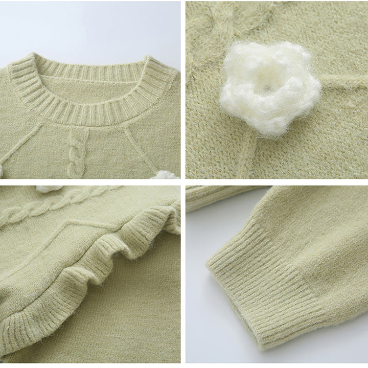 Sweet Green Autumn Winter Sweater