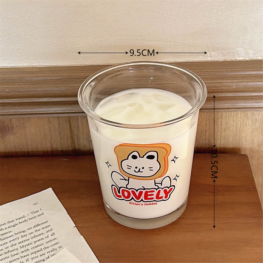 Adorable Kitten's Holiday Glass Cups - Lovely & Lazy Designs