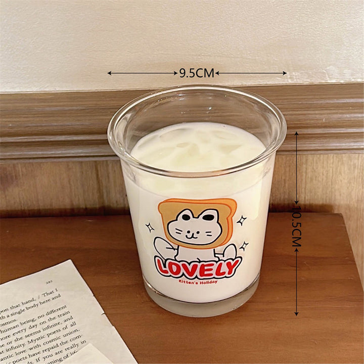 Adorable Kitten's Holiday Glass Cups - Lovely & Lazy Designs