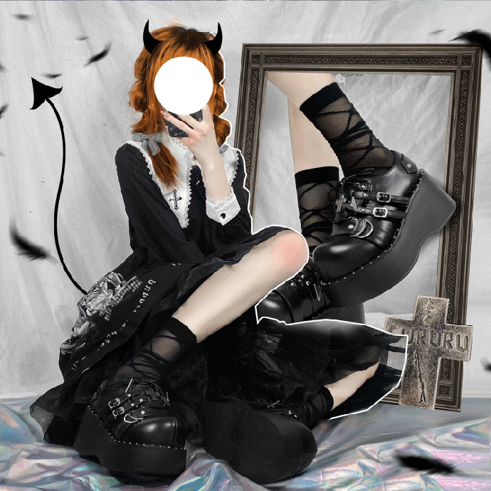 Lolita punk Y2K Platform Shoes