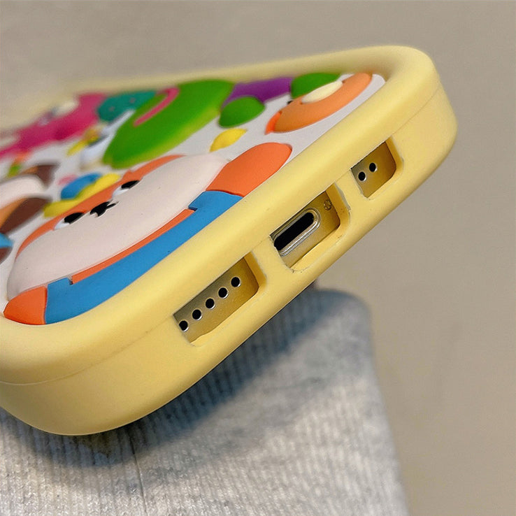 Cute 3D Cartoon Animal iPhone Case