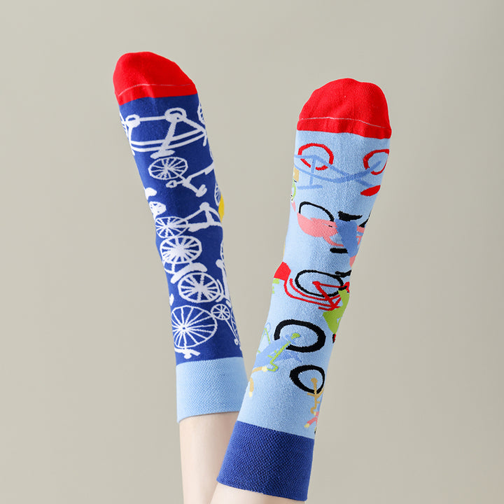 Cute Cartoon Pattern Cotton Socks