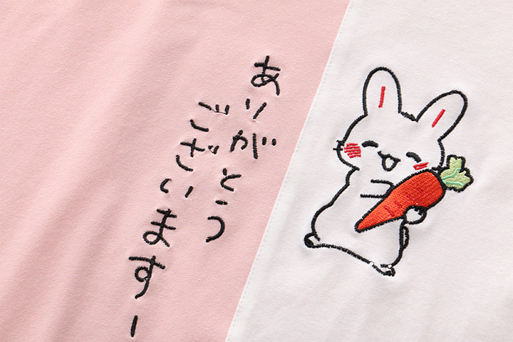 Kawaii Bunny Cross Lace Shirt