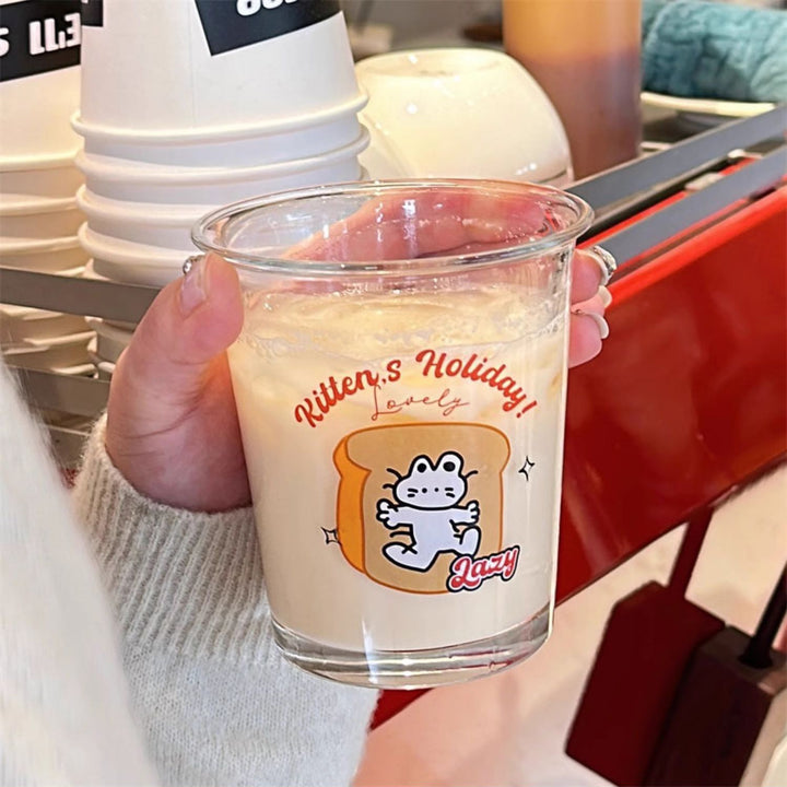 Adorable Kitten's Holiday Glass Cups - Lovely & Lazy Designs