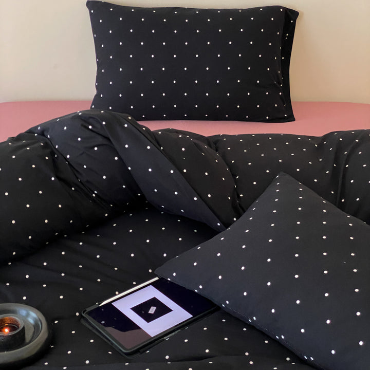 Mini Polka Dot Cotton Bedding Set