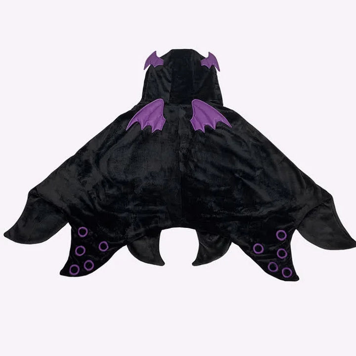 Halloween Cartoon Octopus Wearable Hooded Blanket