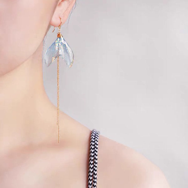 Blue Moonlight Mermaid Earrings