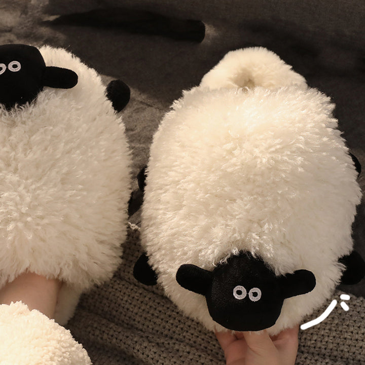 Cute Sheep Plush Slippers